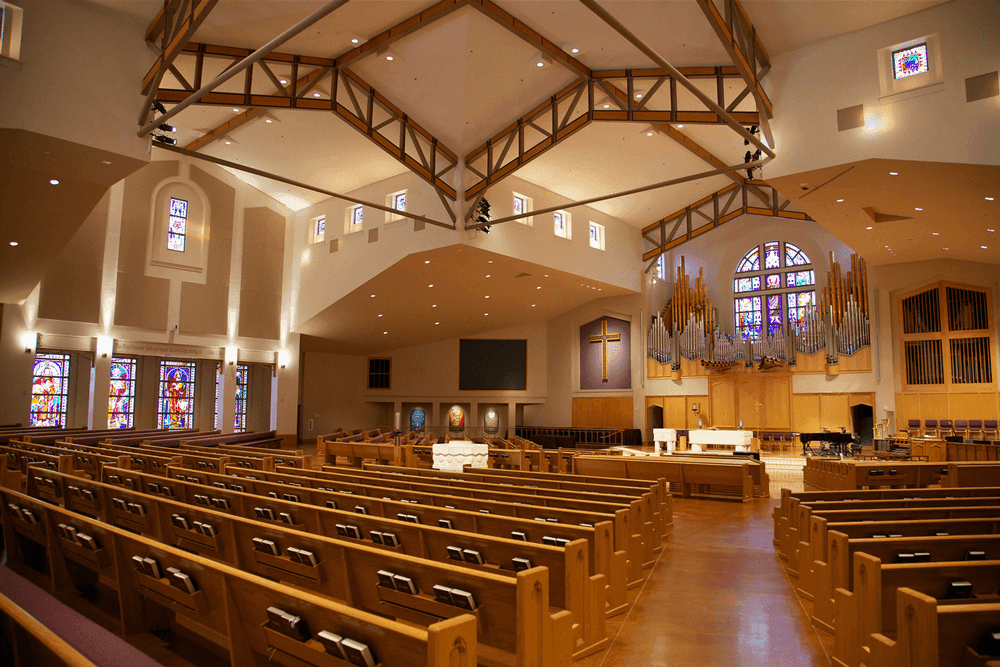 La Casa de Cristo Lutheran Church Traditional Worship Sanctuary on 6300 E Bell rd. Scottsdale, Arizona